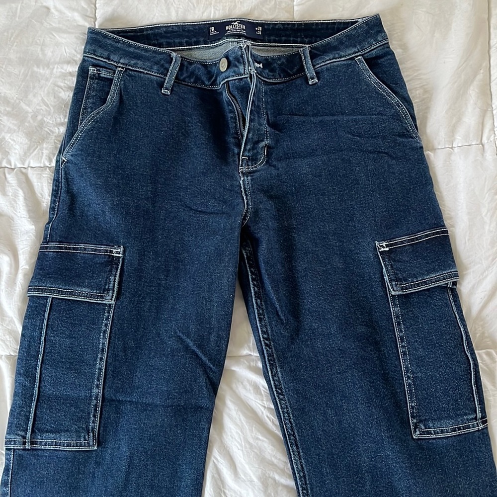 Hollister Low Rise Dad Jean Cargo Pants